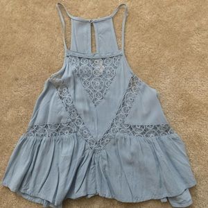 Lace Baby Doll Sleeveless Top